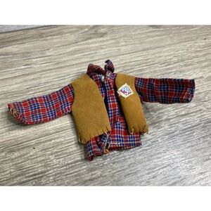 Vintage 1971 Mego ACTION JACKSON Western Cowboy Outfit Shirt/Vest For 8" Figures